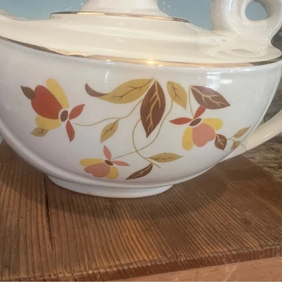 Vintage 1930s Porcelain Hall Superior China Aladdin Autumn Leaf - Picture 5 of 8